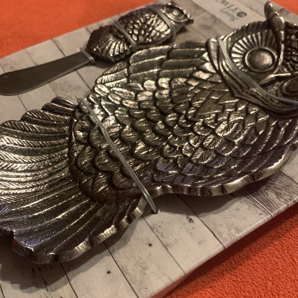 Owl Pewter  Bowl & Spreader by Towle Living - Picture 6 of 6
